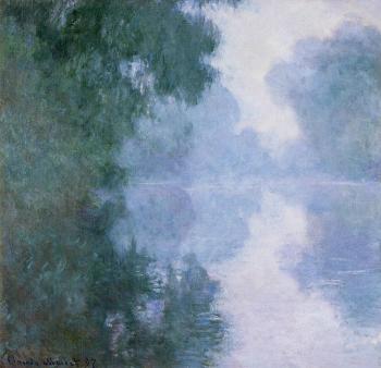 尅勞德 莫奈 Arm of the Seine near Giverny in the Fog